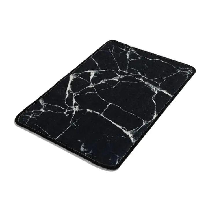 Постелка за баня Chilai Home 359CHL1740, 60x40, Памук, Полиуретан, Неплъзгаща се, Черен, (11460)