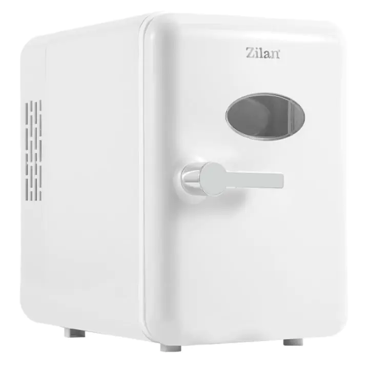 Преносим мини хладилник Zilan ZLN1153, 36W, 4 л, 6 кена, Охлаждане/затопляне, 10-75°C, 240/12V, Бял, (35950071)