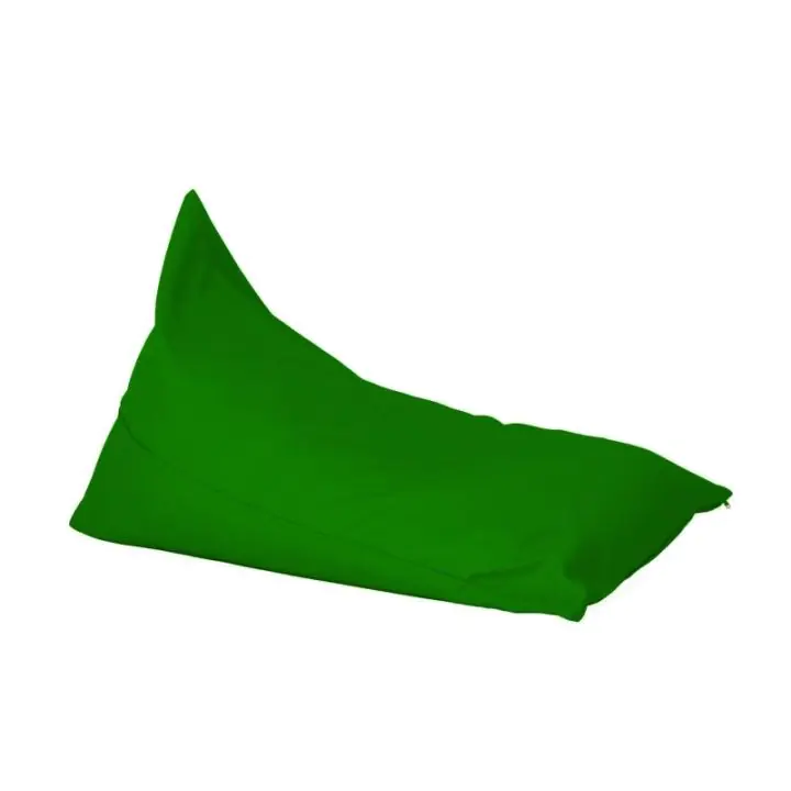 Пуф шезлонг, 320л. 130х100см., Kudos - Panama Green, Перящ се калъф, Водоустойчив, Пълнеж от Полистиролни перли