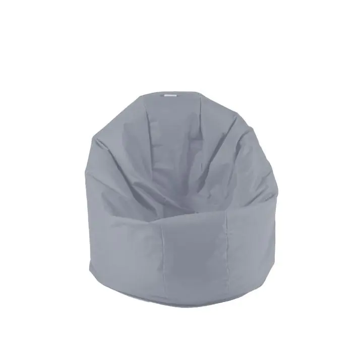 Пуф, за деца, 210л., Relaxo - Panama Grey, Водоустойчив, Перящ се калъф, Пълнеж от Полистиролни перли