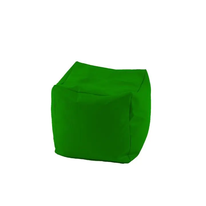 Пуф, 130л., Табуретка Куб XL - Teteron Green, Перящ се калъф, Пълнеж от Полистиролни перли, за открито, 8277