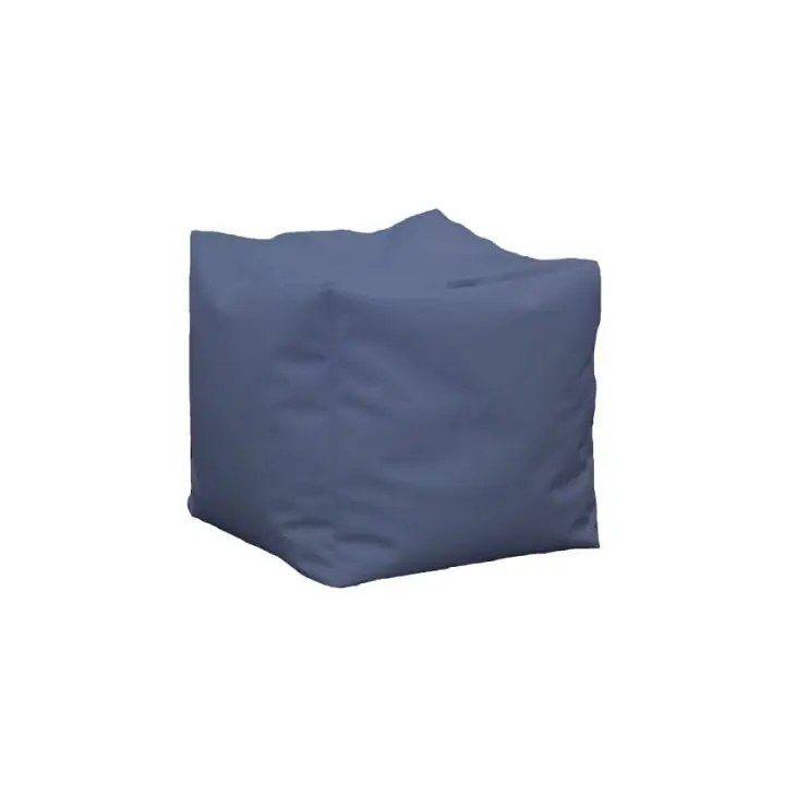 Пуф, 130л., Табуретка Куб XL - Teteron Bluemarin, Перящ се калъф, Пълнеж от Полистиролни перли, за открито, 8276