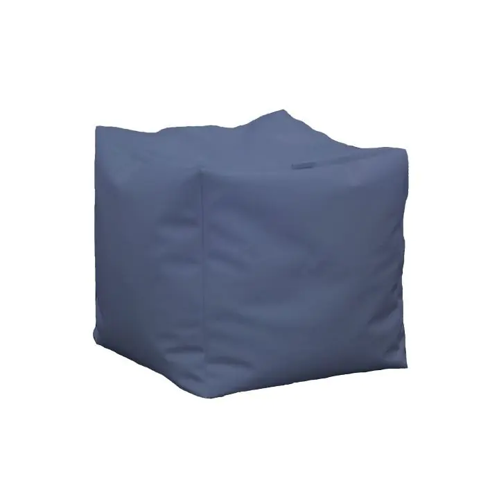 Пуф, 130л., Табуретка Куб XL - Bluemarine, Перящ се калъф, Водоустойчив, Пълнеж от Полистиролни перли