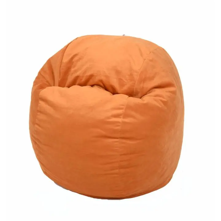 Пуф барбарон, 400л., Matusalem - Orange, Перящ се калъф, Подходящ за деца, Пълнеж с микс от мемори пяна и дунапрен, Гама Diamond, 8129