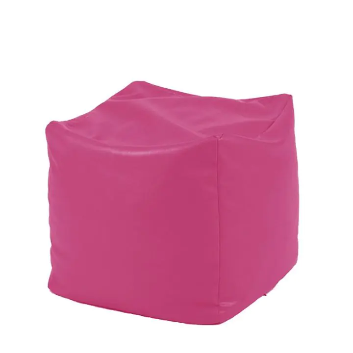 Пуф, 80л., Табуретка Куб - Roz, Еко кожа, Пълнеж от Полистиролни перли