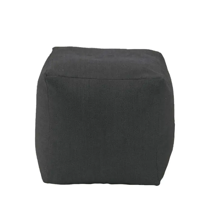 Пуф, 130л., Табуретка Куб XL - Eerie Black, Перящ се калъф, Гама Premium, Пълнеж от Полистиролни перли