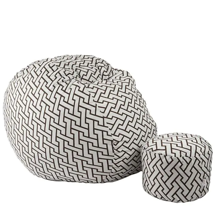 Комплект Барбарон с табуретка за крака 700л. King Size, Zappity Brown, Перящ се калъф, Пълнеж с микс от мемори пяна и дунапрен, Гама Premium, (PUF-M-KO-PT-ZAB)