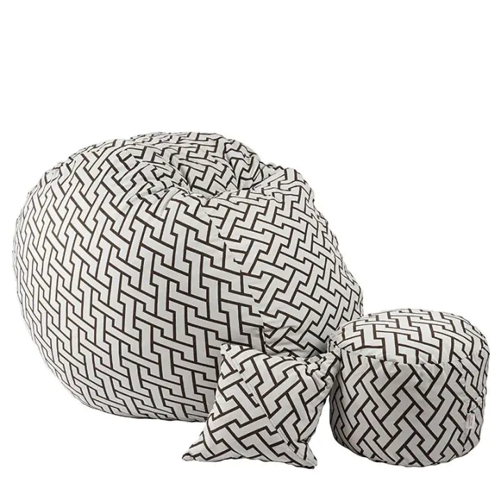 Комплект Барбарон с табуретка за крака и декоративна възглавница 700л. King Size, Zappity Brown, Перящ се калъф, Пълнеж с микс от мемори пяна и дунапрен, Гама Premium, (PUF-M-KOP-PT-ZAB)