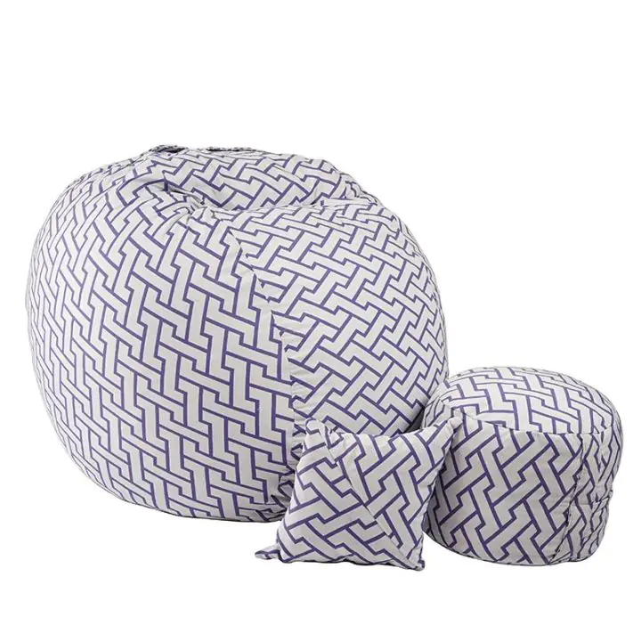 Комплект Барбарон с табуретка за крака и декоративна възглавница 700л. King Size, Zappity Purple, Перящ се калъф, Пълнеж с микс от мемори пяна и дунапрен, Гама Premium, (PUF-M-KOP-PT-ZAP)