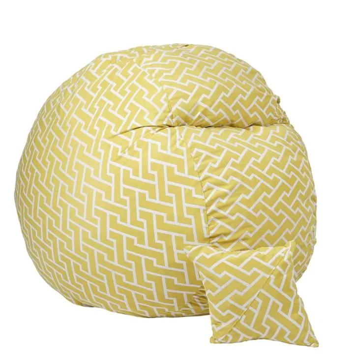 Комплект Барбарон и декоративна възглавница 600л. King Size, Zippity Yellow, Перящ се калъф, Пълнеж с микс от мемори пяна и дунапрен, Гама Premium, (PUF-M-KP-PT-ZIY)