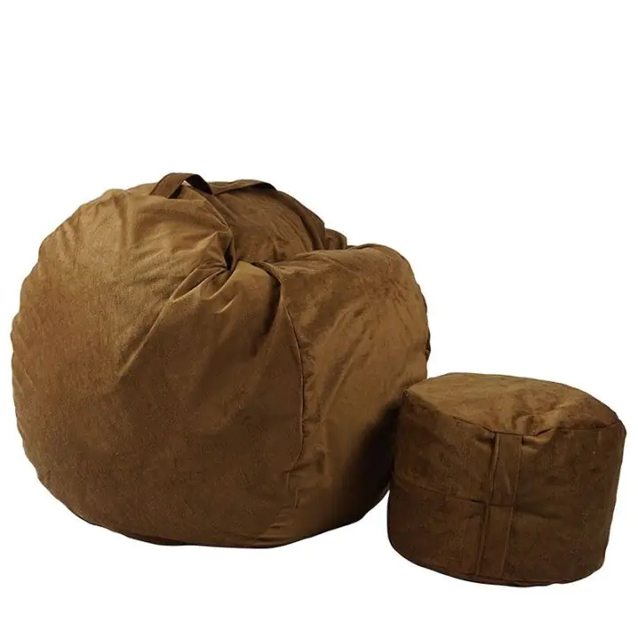 Комплект Барбарон с табуретка за крака 500л. Matusalem, Tattle Tan, Перящ се калъф, Подходящ за деца, Пълнеж с микс от мемори пяна и дунапрен, Гама Premium, (PUF-M-MO-PT-TTT)