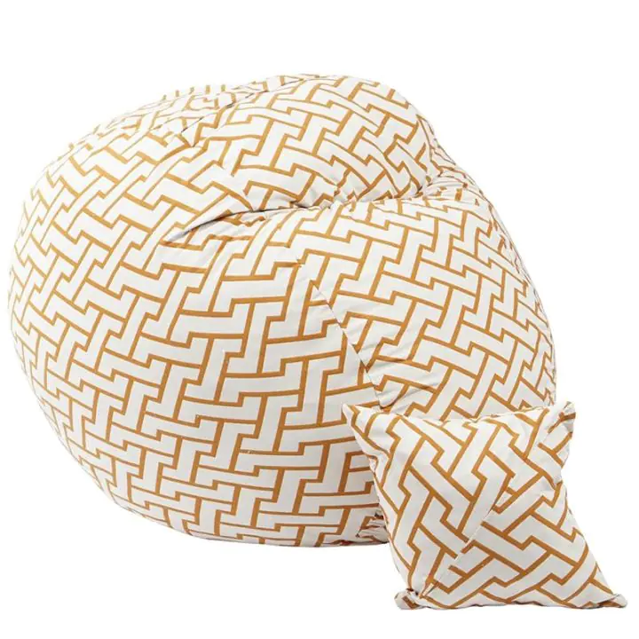 Комплект Барбарон и декоративна възглавница, 450л. Matusalem, Zappity Orange, Перящ се калъф, Подходящ за деца, Пълнеж с микс от мемори пяна и дунапрен, Гама Premium, (PUF-M-MP-PT-ZAO)