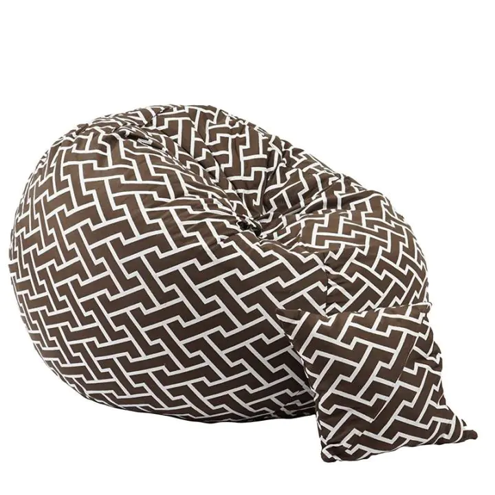 Комплект Барбарон и декоративна възглавница, 450л. Matusalem, Zippity Brown, Перящ се калъф, Подходящ за деца, Пълнеж с микс от мемори пяна и дунапрен, Гама Premium, (PUF-M-MP-PT-ZIB)