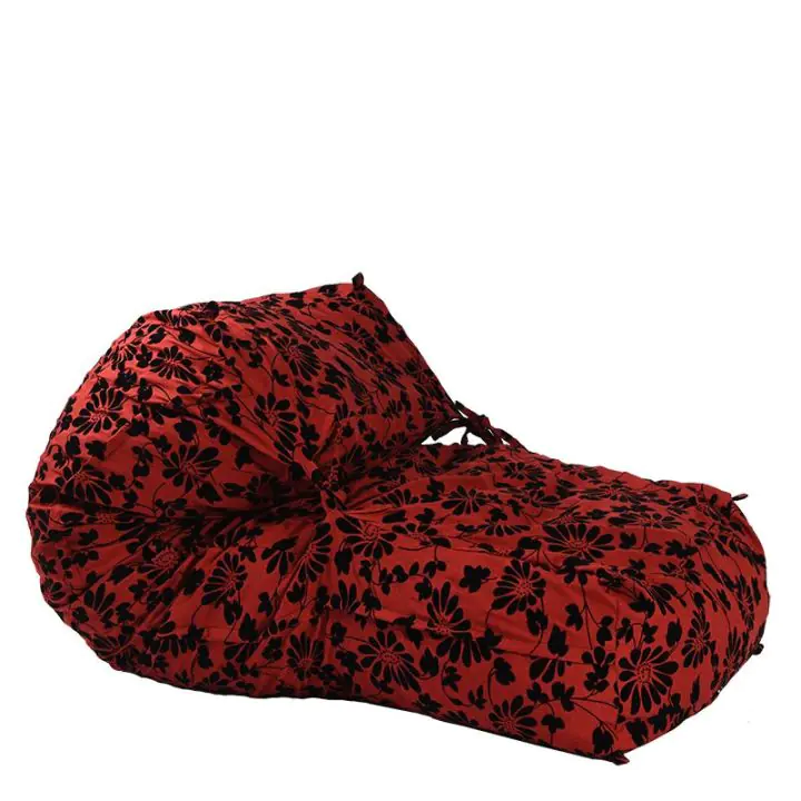 Пуф, легло, 400л. Yoga L - Poppy, Перящ се калъф, Пълнеж с микс от мемори пяна и дунапрен, Гама Premium, 8186