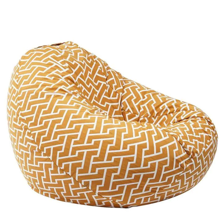 Пуф круша 520л., Nirvana Gigant, Zippity Orange, Перящ се калъф, Пълнеж от Полистиролни перли, Гама Premium, (PUF-G-NGG-PT-ZIO)