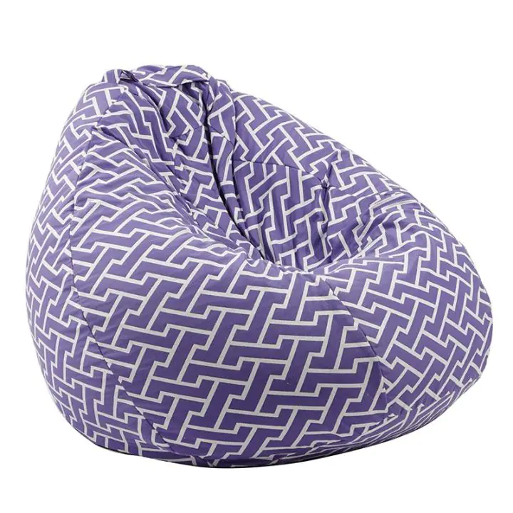 Пуф круша 520л., Nirvana Gigant, Zippity Purple, Перящ се калъф, Пълнеж от Полистиролни перли, Гама Premium, (PUF-G-NGG-PT-ZIP)