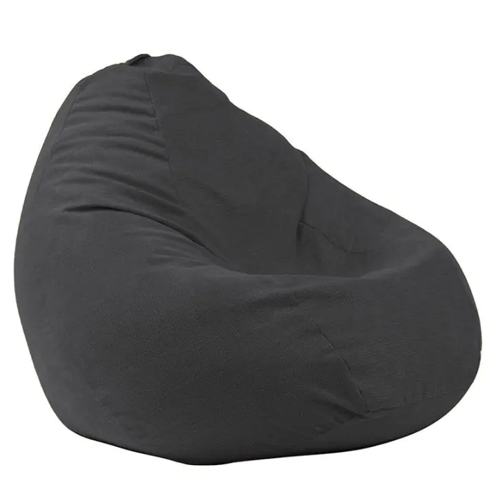 Пуф, круша, 320л., Nirvana Grande - Eerie Black, Перящ се калъф, Пълнеж от Полистиролни перли, Гама Premium, 8049