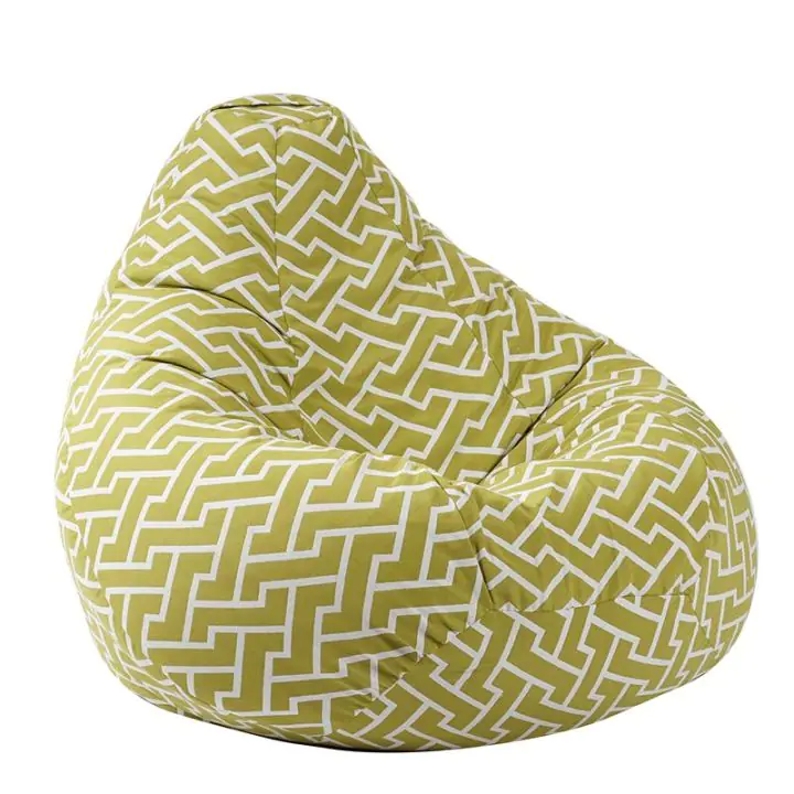 Пуф круша 320л. Nirvana Grande, Zippity Green, Перящ се калъф, Пълнеж от Полистиролни перли, Гама Premium, (PUF-G-NGR-PT-ZIG)