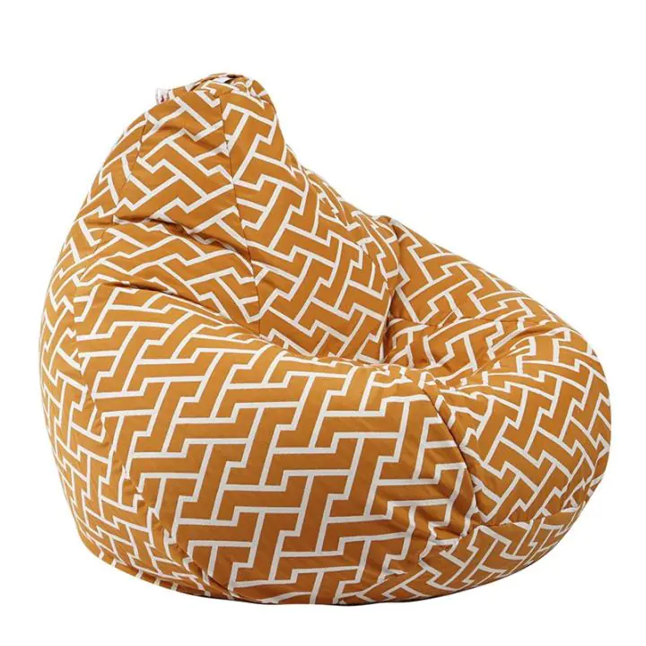 Пуф круша 320л. Nirvana Grande, Zippity Orange, Перящ се калъф, Пълнеж от Полистиролни перли, Гама Premium, (PUF-G-NGR-PT-ZIO)