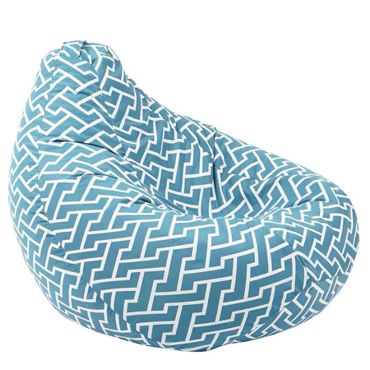 Пуф круша 320л. Nirvana Grande, Zippity Turquoise, Перящ се калъф, Пълнеж от Полистиролни перли, Гама Premium, (PUF-G-NGR-PT-ZIT)