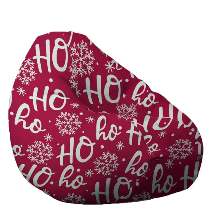 Пуф круша, 320л., Nirvana Grande, Ho-Ho-Ho, Водоустойчив, Перящ се калъф, Пълнеж от Полистиролни перли, принт, 8474