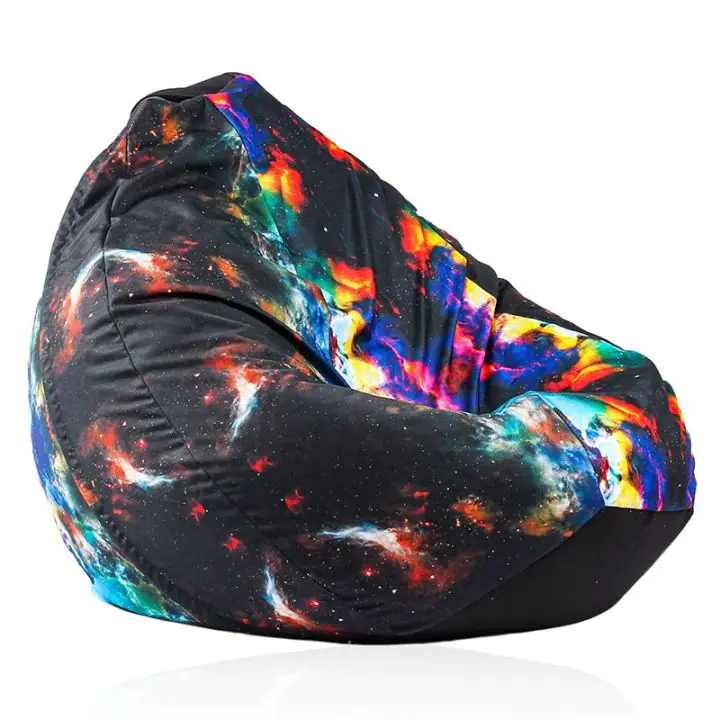 Пуф, круша, 320л., Nirvana Grande, Misty Lagoon, Водоустойчив, Перящ се калъф, Пълнеж от Полистиролни перли, принт, 8317