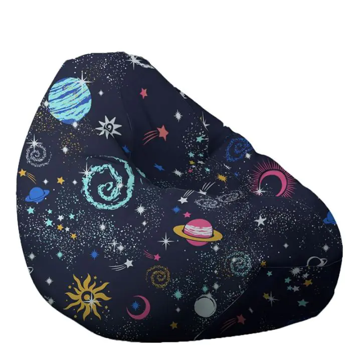 Пуф круша, 320л., Nirvana Grande, Constelatie, Водоустойчив, Перящ се калъф, Пълнеж от Полистиролни перли, принт, 8476