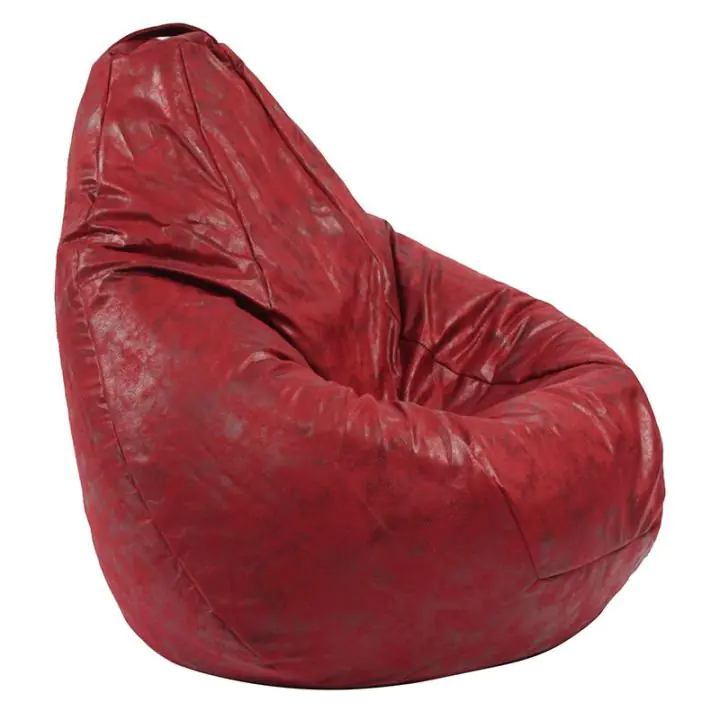 Пуф, круша, 220л., Nirvana Hobbit - Cranberry, Перящ се калъф, Пълнеж от полистиролни перли, Гама Premium, 8407