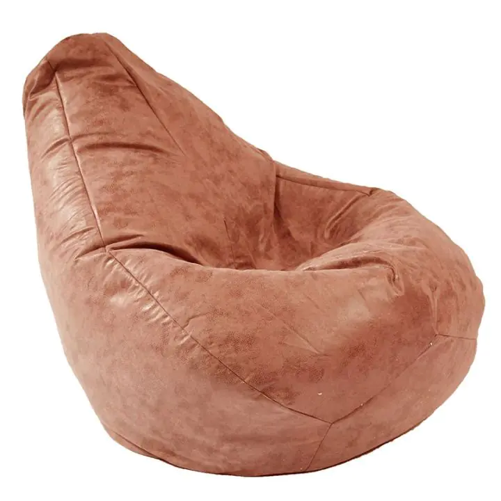 Пуф круша 220л. Nirvana Hobbit - Tiger eye, Перящ се калъф, Пълнеж от полистиролни перли, Гама Premium, 8956