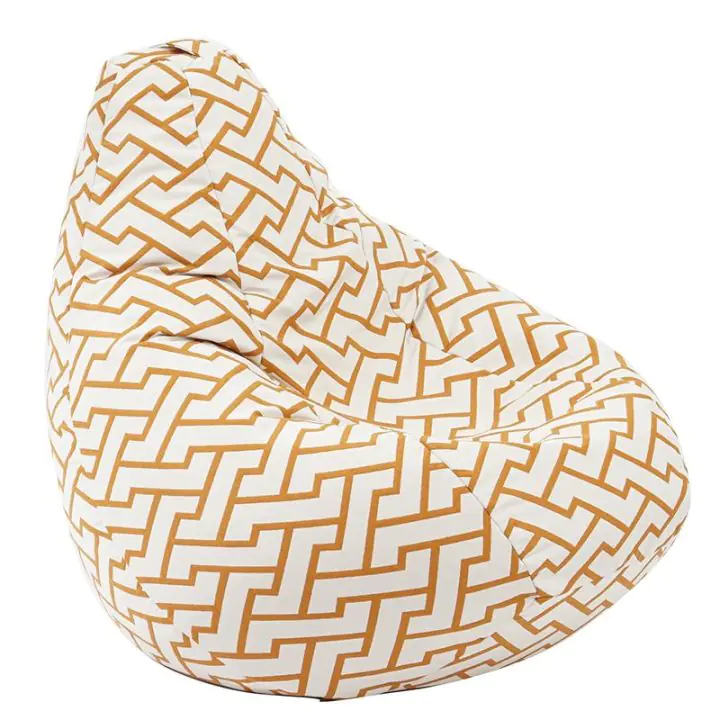 Пуф круша 220л. Nirvana Hobbit, Zappity Orange, Перящ се калъф, Пълнеж от полистиролни перли, Гама Premium, (PUF-G-NH-PT-ZAO)