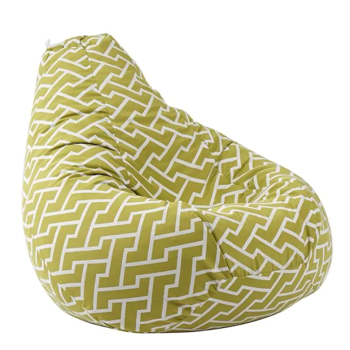 Пуф круша 220л. Nirvana Hobbit, Zippity Green, Перящ се калъф, Пълнеж от полистиролни перли, Гама Premium, (PUF-G-NH-PT-ZIG)