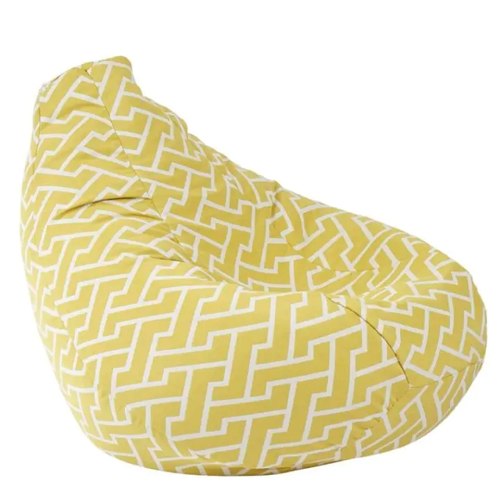 Пуф круша, Nirvana Hobbit, Zippity Yellow, Перящ се калъф, Пълнеж от полистиролни перли, 220л., (9306)