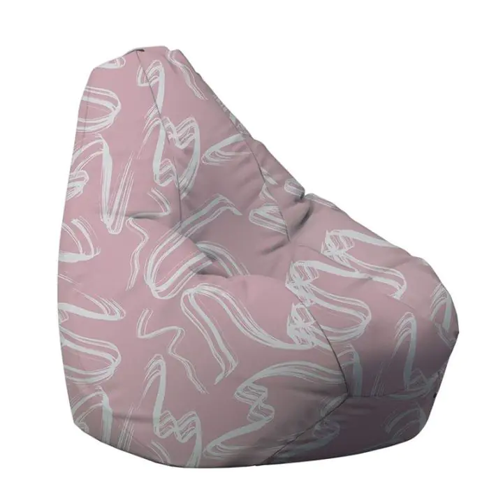 Пуф, круша, 220л., Nirvana Hobbit, Blush Brush, Водоустойчив, Перящ се калъф, Пълнеж от Полистиролни перли, принт, (12843)