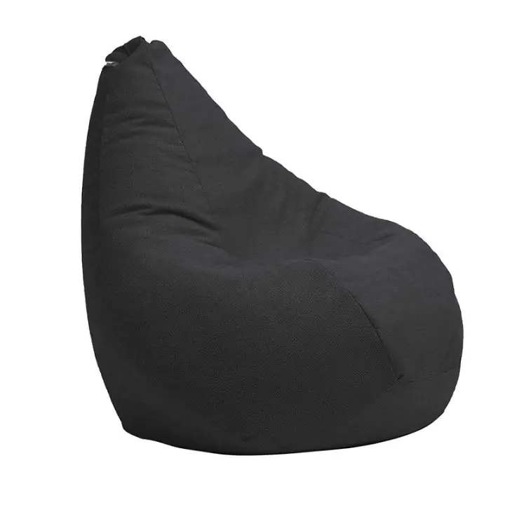 Пуф, круша за деца 4-14 г.,160л. Nirvana Light - Eerie Black, Перящ се калъф, Пълнеж от Полистиролни перли, Гама Premium