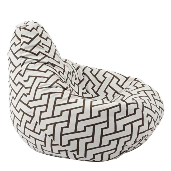 Пуф круша за деца 4-14 г.160л. Nirvana Light, Zappity Brown, Перящ се калъф, Пълнеж от Полистиролни перли, Гама Premium, (PUF-G-NL-PT-ZAB)