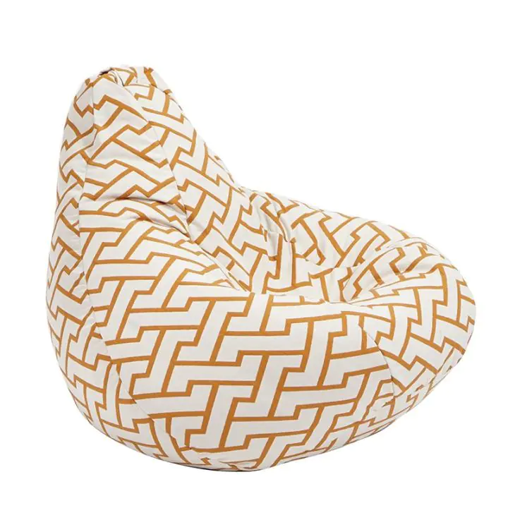 Пуф круша за деца 4-14 г., 160л. Nirvana Light, Zappity Orange, Перящ се калъф, Пълнеж от Полистиролни перли, Гама Premium, (PUF-G-NL-PT-ZAO)