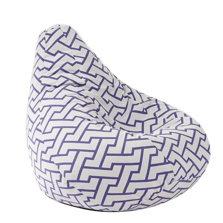 Пуф круша за деца 4-14 г., 160л. Nirvana Light, Zappity Purple, Перящ се калъф, Пълнеж от Полистиролни перли, Гама Premium, (PUF-G-NL-PT-ZAP)