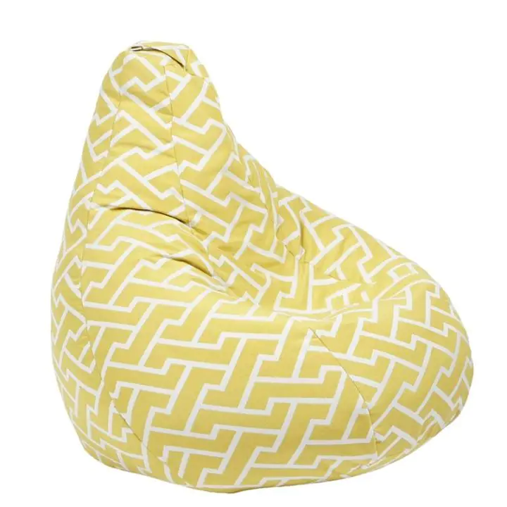 Пуф круша за деца 4-14 г.160л. Nirvana Light, Zippity Yellow, Перящ се калъф, Пълнеж от Полистиролни перли, Гама Premium, (PUF-G-NL-PT-ZIY)