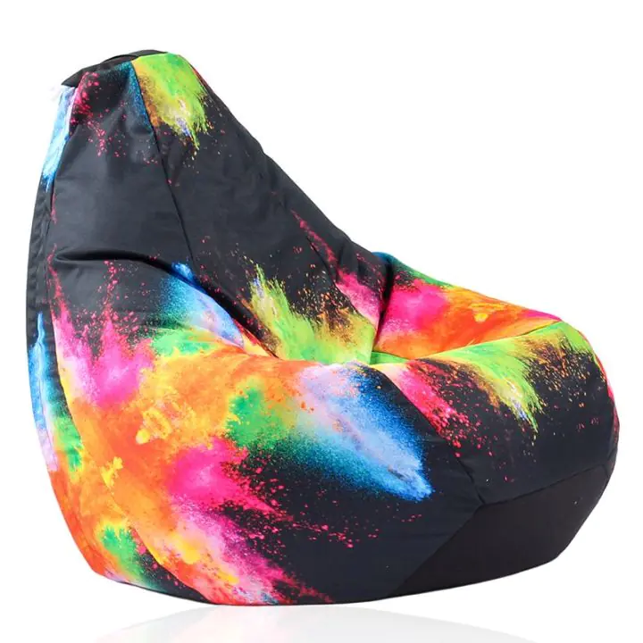 Пуф, круша за деца 4-14 г., Водоустойчив, Перящ се калъф, принт, (8342)