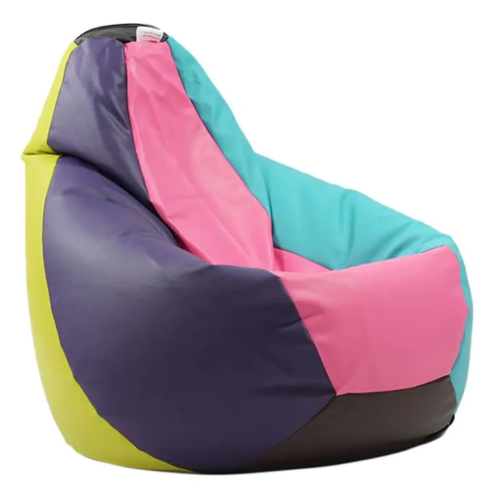 Пуф, круша, 320л., Nirvana Grande - Mozaic, Еко кожа, Пълнеж от полистиролни перли