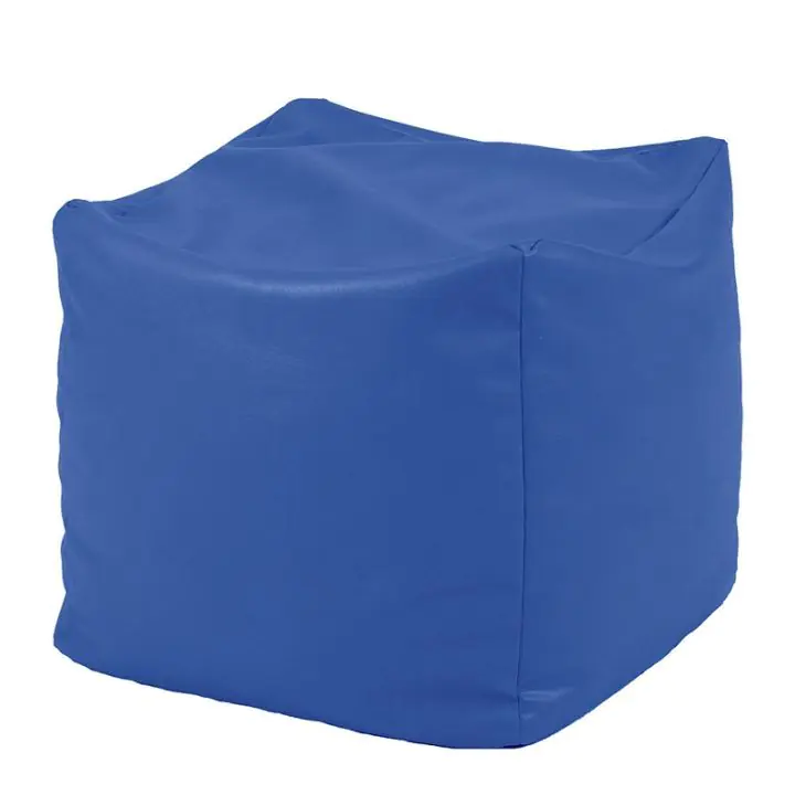 Пуф, 130л., Табуретка Куб XL - Bluemarin, Еко кожа, Пълнеж от Полистиролни перли, 8087