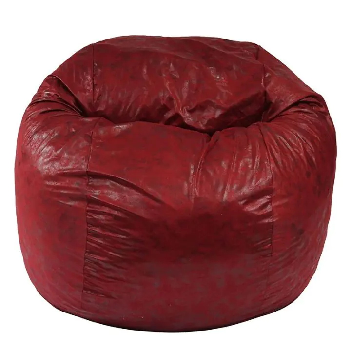 Пуф, Барбарон, 600л., King Size - Cranberry, Перящ се калъф, Трансформира се в легло, Пълнеж с микс от мемори пяна и дунапрен, Гама Premium, 8442