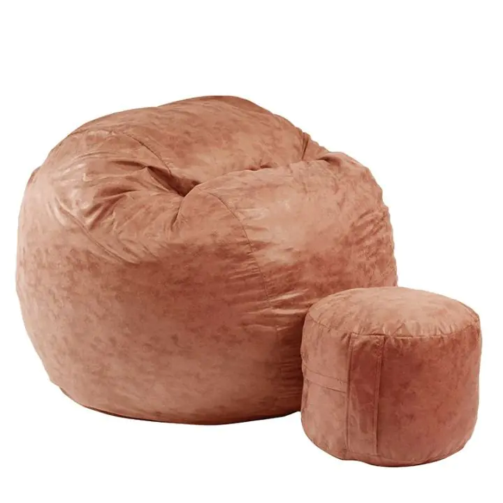 Комплект Барбарон и табуретка за крака 700л. King Size, Tiger eye, Перящ се калъф, Трансформира се в легло, Пълнеж с микс от мемори пяна и дунапрен, Гама Premium, 8949