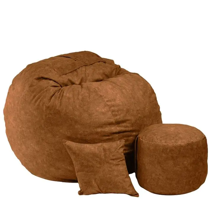 Комплект Барбарон с табуретка за крака и декоративна възглавница 700л. King Size, Mecca, Перящ се калъф, Трансформира се в легло, Пълнеж с микс от мемори пяна и дунапрен, Гама Premium, 8938