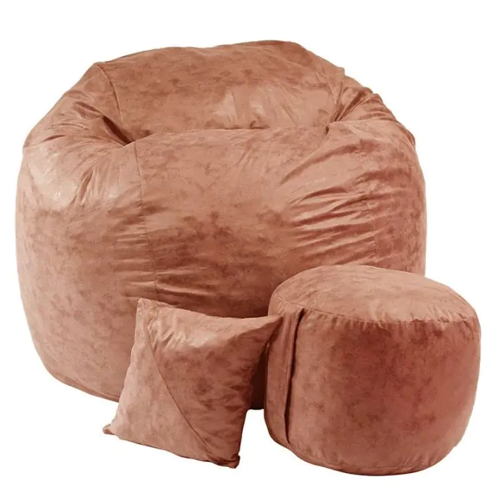 Комплект Барбарон с табуретка за крака и декоративна възглавница 700л. King Size, Tiger eye, Перящ се калъф, Трансформира се в легло, Пълнеж с микс от мемори пяна и дунапрен, Гама Premium, 8948