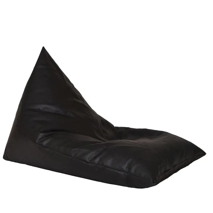 Пуф шезлонг, 320л. 130х100см., Kudos - Back 2 Black, PU кожа, Пълнеж от Полистиролни перли