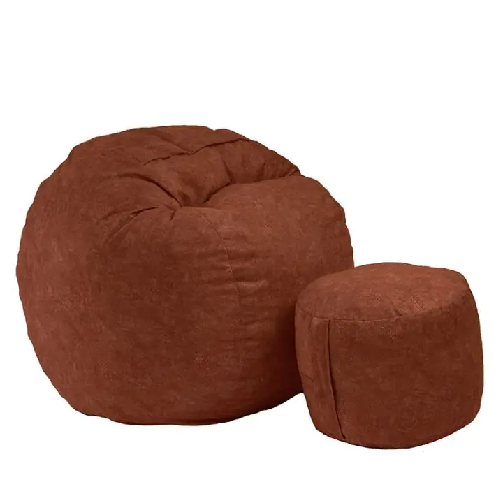 Комплект Барбарон с табуретка за крака 500л. Matusalem - Terra, Перящ се калъф, Подходящ за деца, Пълнеж с микс от мемори пяна и дунапрен, Гама Premium, 8932