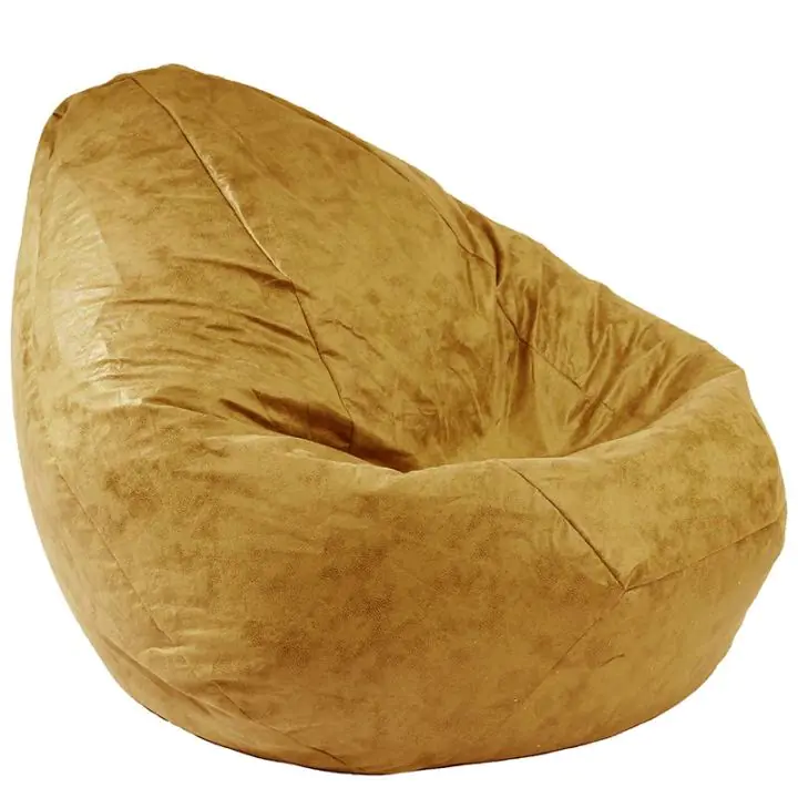 Пуф круша 320л. Nirvana Grande - Amber, Перящ се калъф, Пълнеж от Полистиролни перли, Гама Premium, 8965