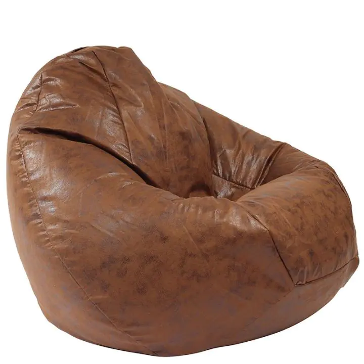 Пуф, круша, 320л., Nirvana Grande - Iced Coffee, Перящ се калъф, Пълнеж от Полистиролни перли, Гама Premium, 8411