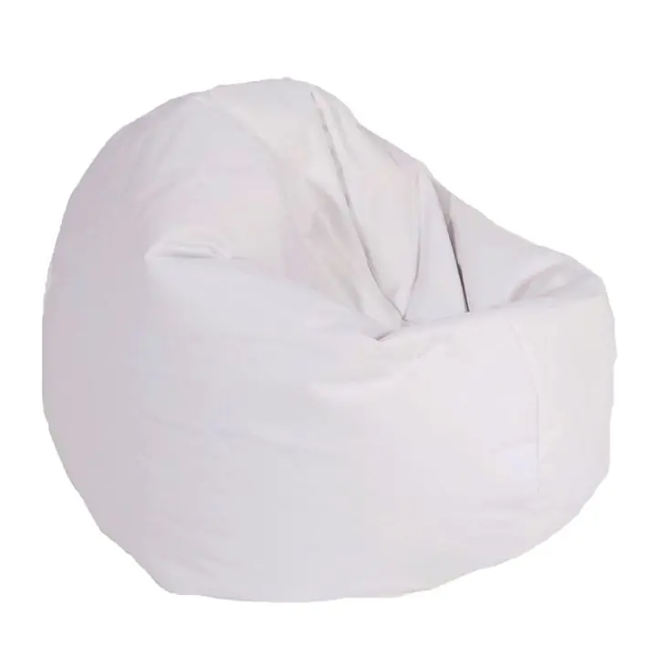 Пуф, за деца, 210л., Relaxo - White, Еко кожа, Пълнеж от Полистиролни перли, 8104